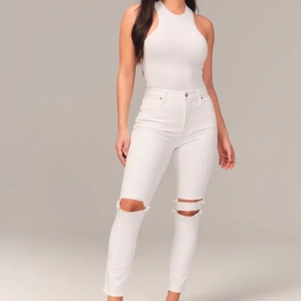 Abercrombie & Fitch The Skinny High Rise Jeans sz 25 L / 0 L